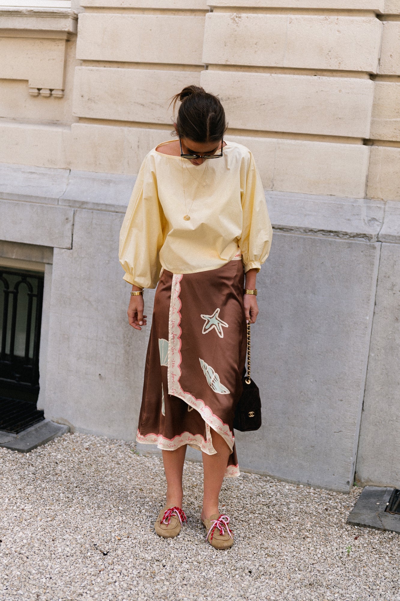 Sun - sea - love pareo skirt brown