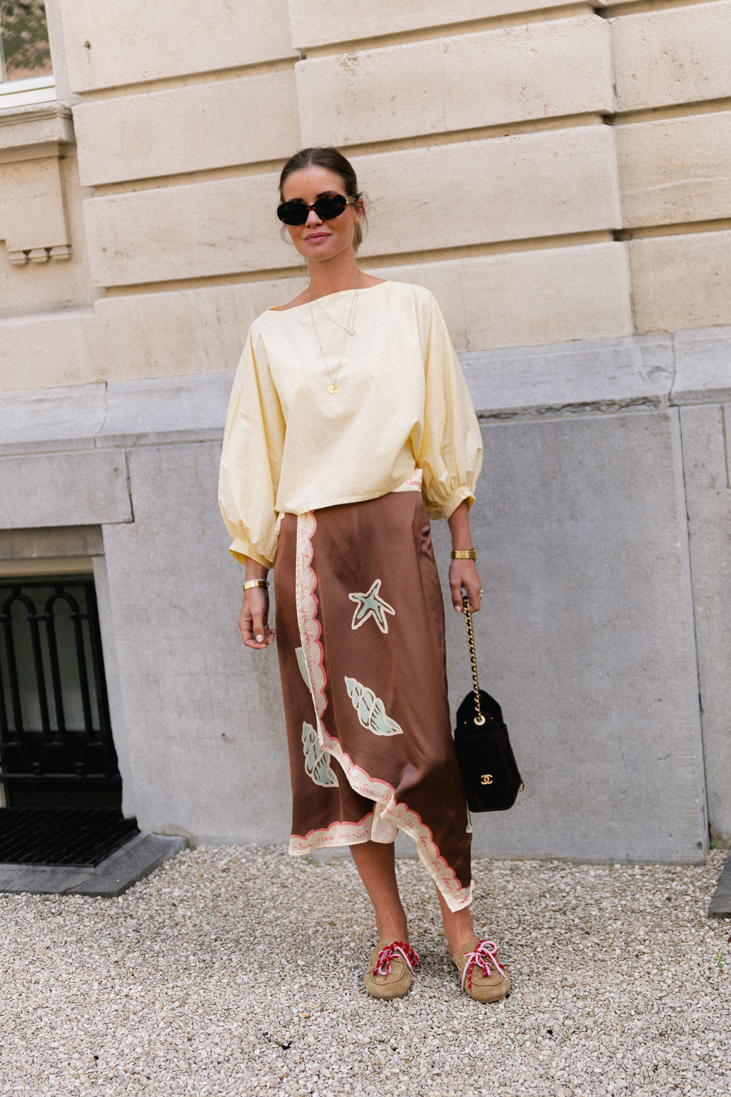 Sun - sea - love pareo skirt brown