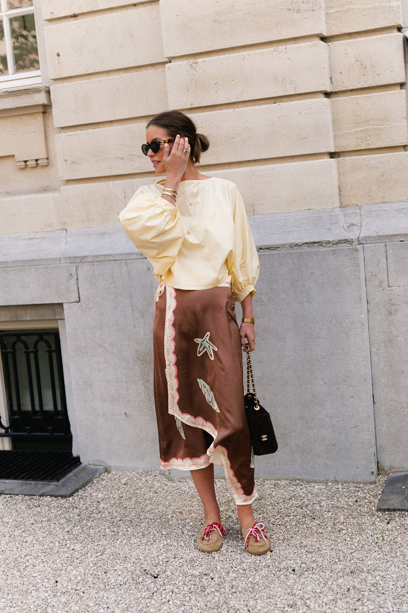 Sun - sea - love pareo skirt brown