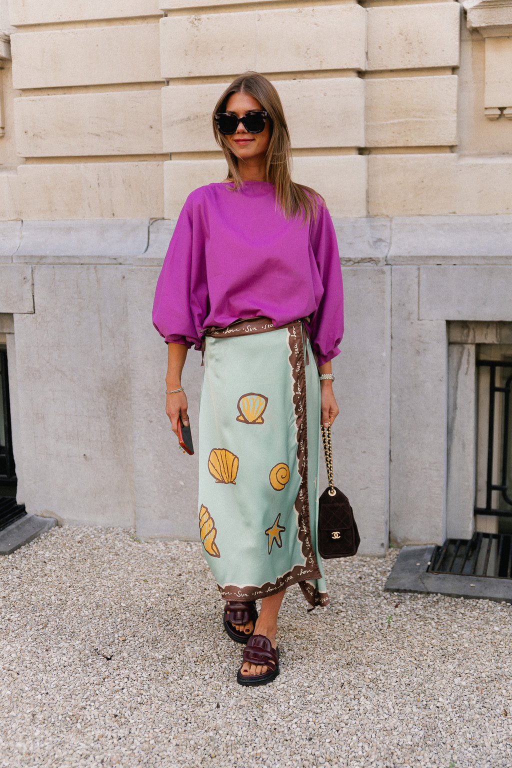 Capucine blouse deep orchid