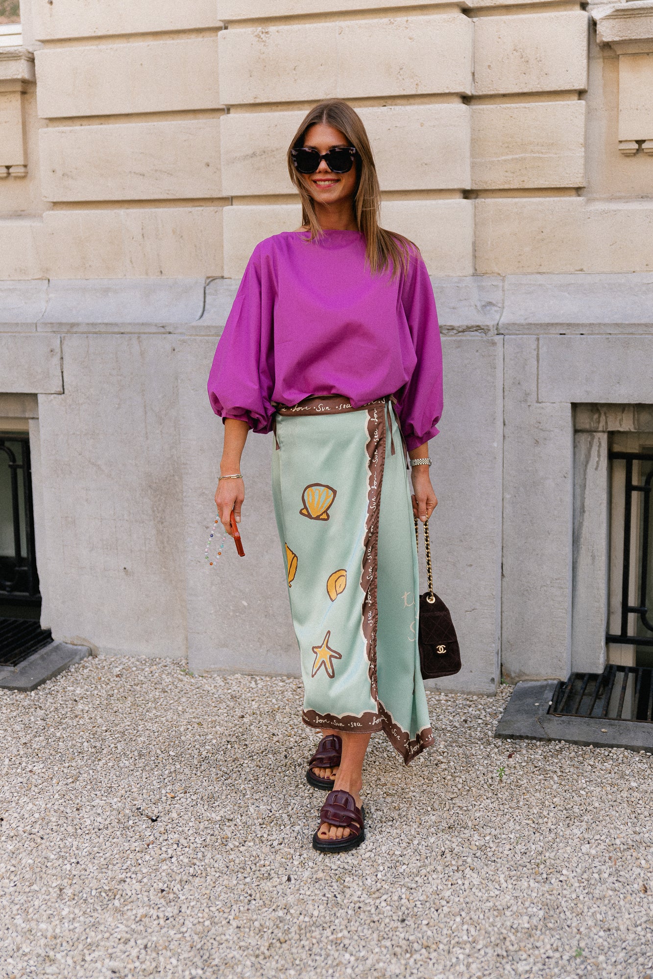 Capucine blouse deep orchid