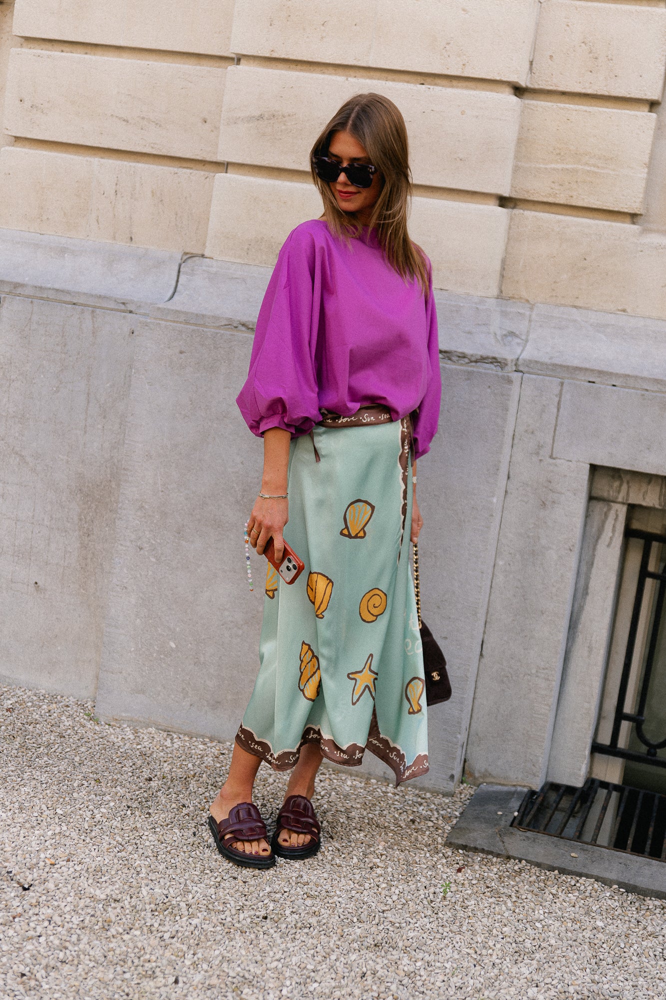 Capucine blouse deep orchid