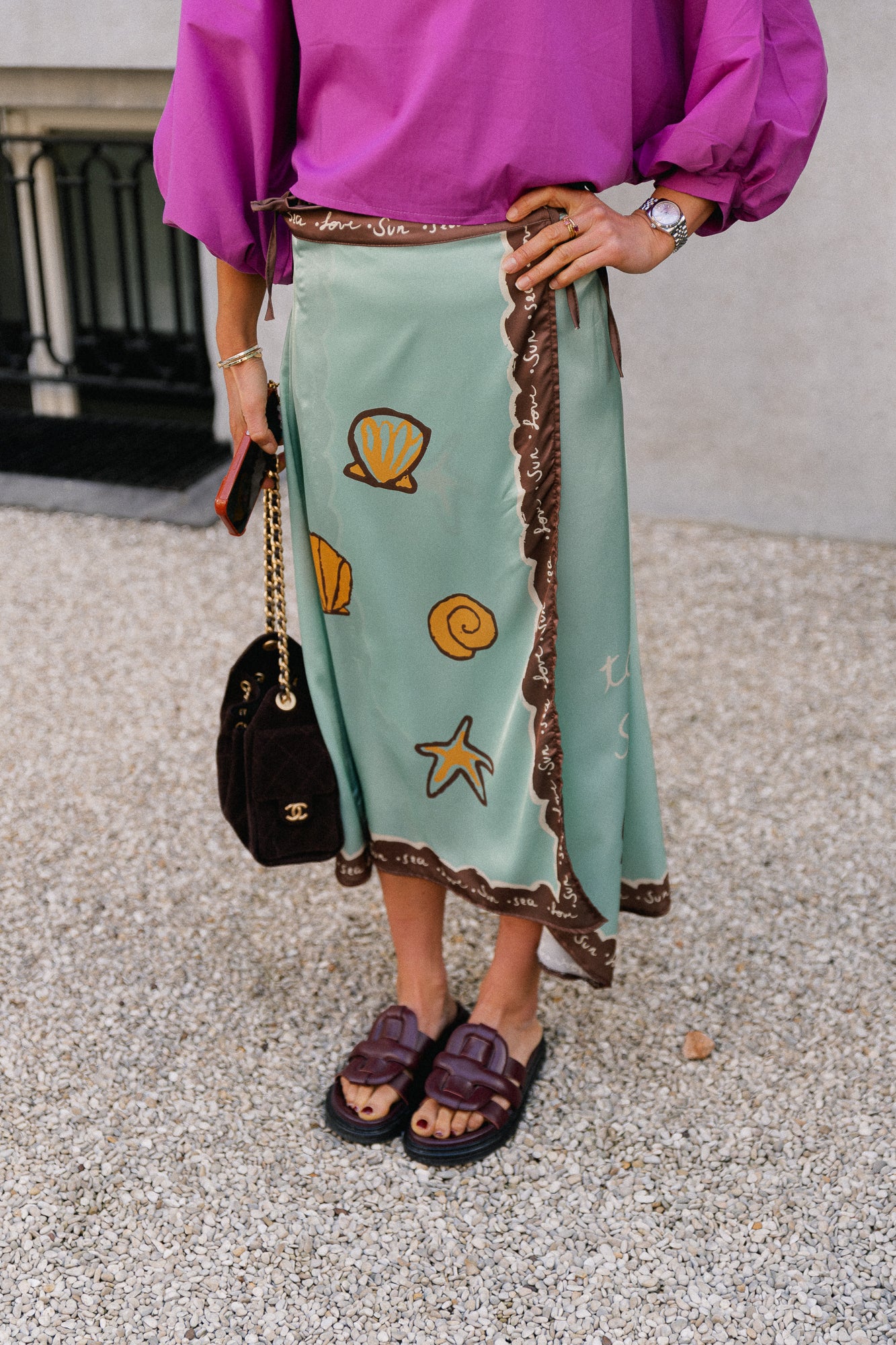 Sun - sea - love pareo skirt blue turquoise