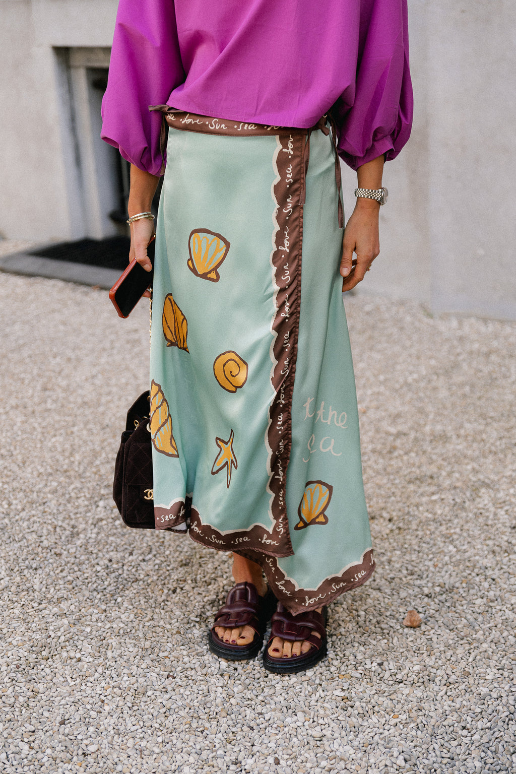 Sun - sea - love pareo skirt blue turquoise