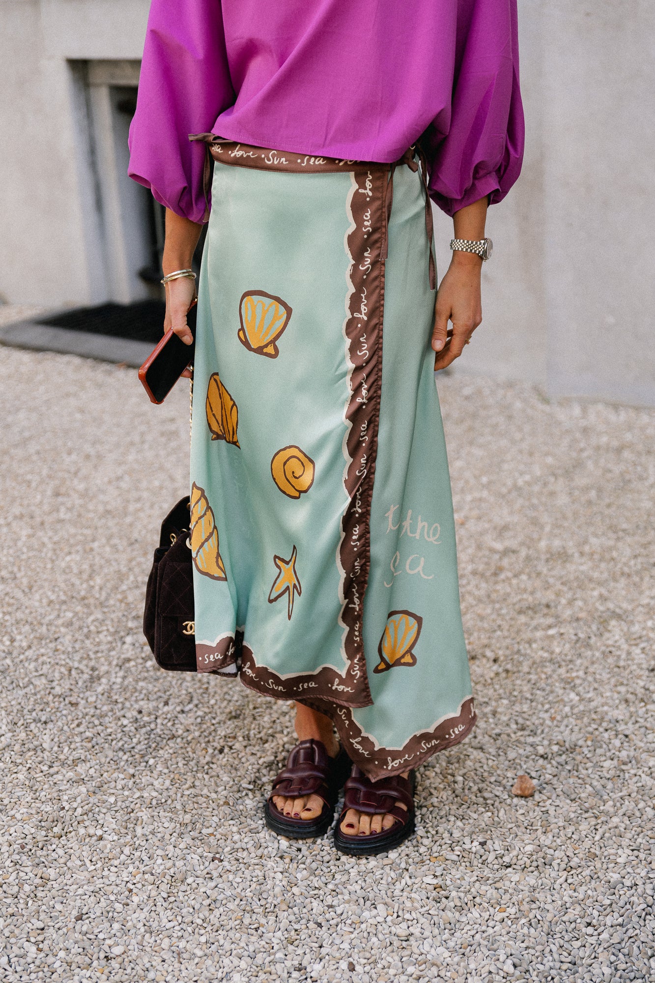 Sun - sea - love pareo skirt blue turquoise