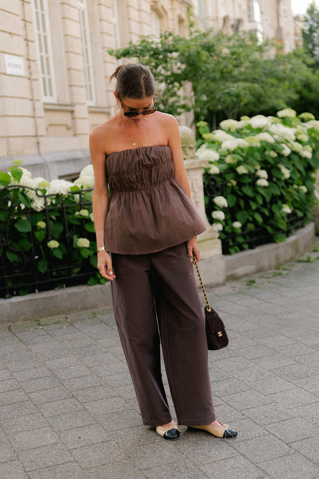 Yulia bandeau top hot chocolate