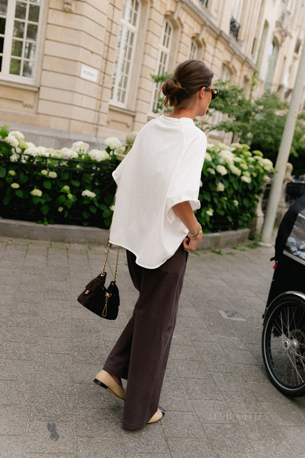 OBJMolina MW wide pant seal brown