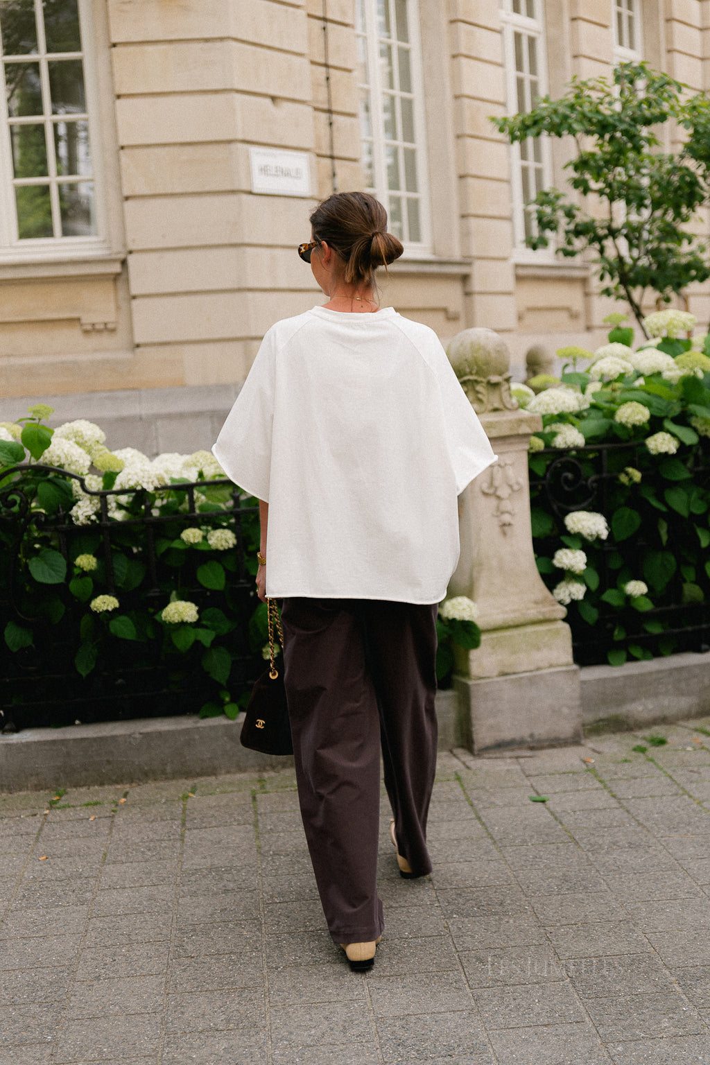 OBJMolina MW wide pant seal brown