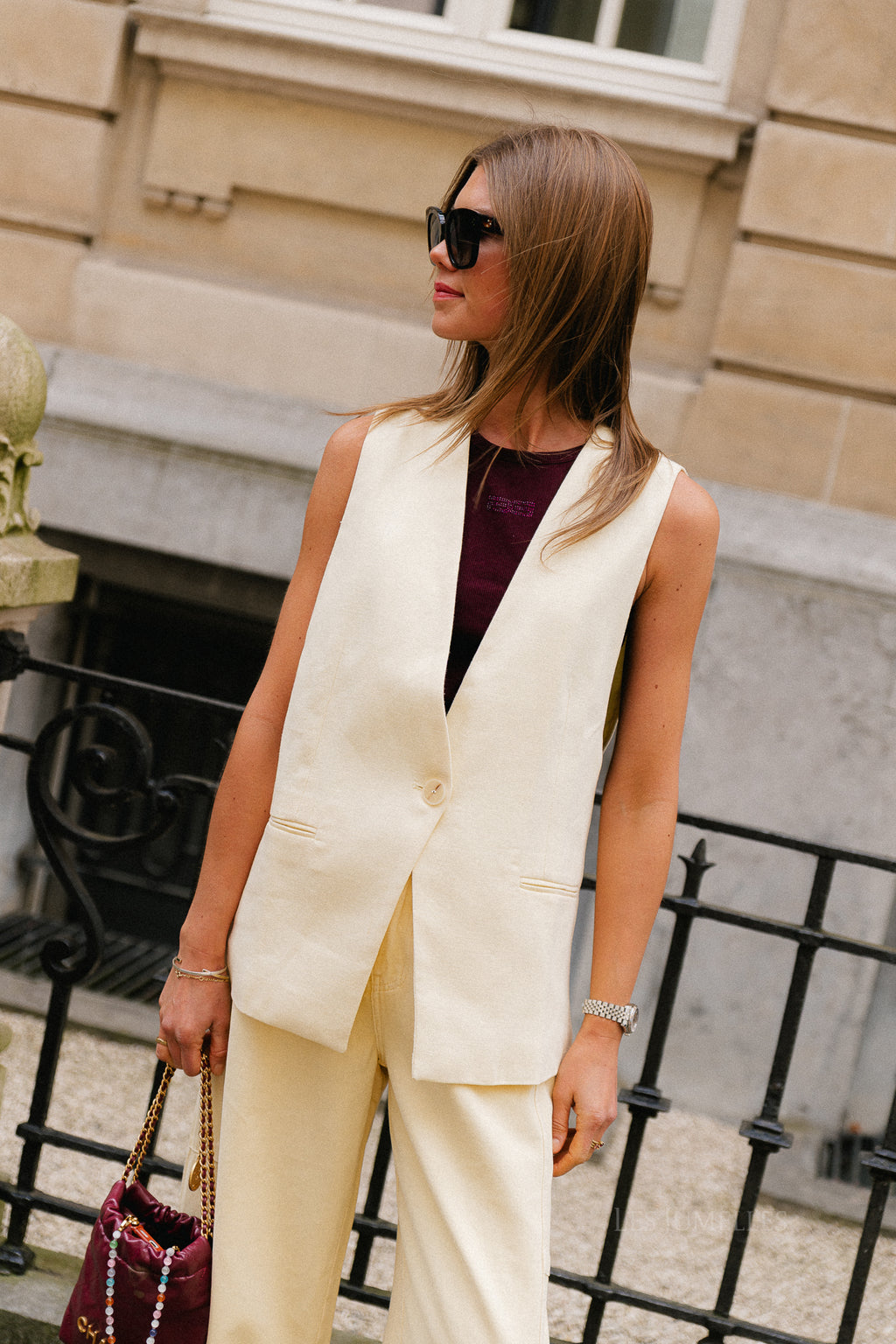 Willow vest double cream