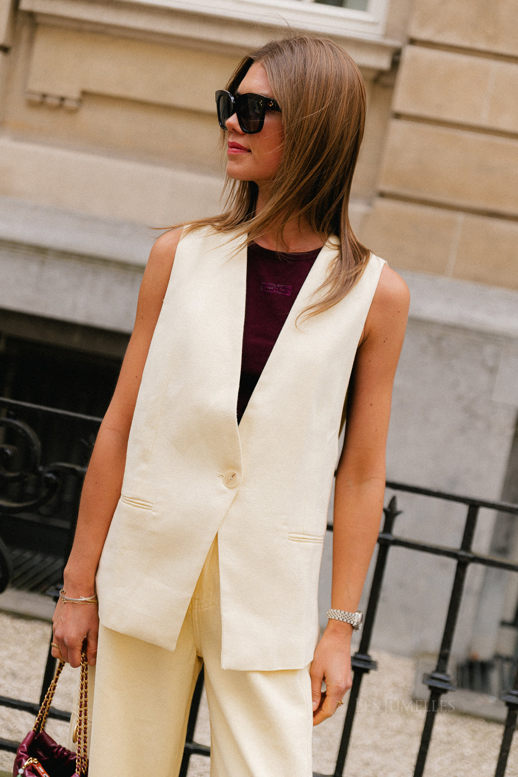 Willow vest double cream