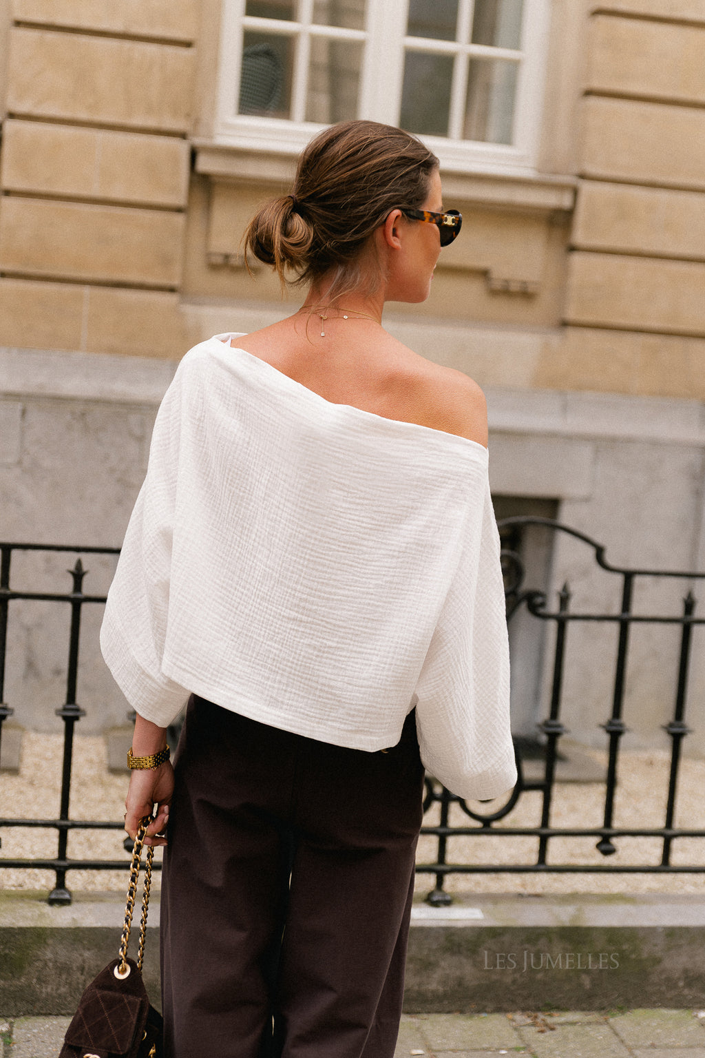Maelys off shoulder blouse off-white