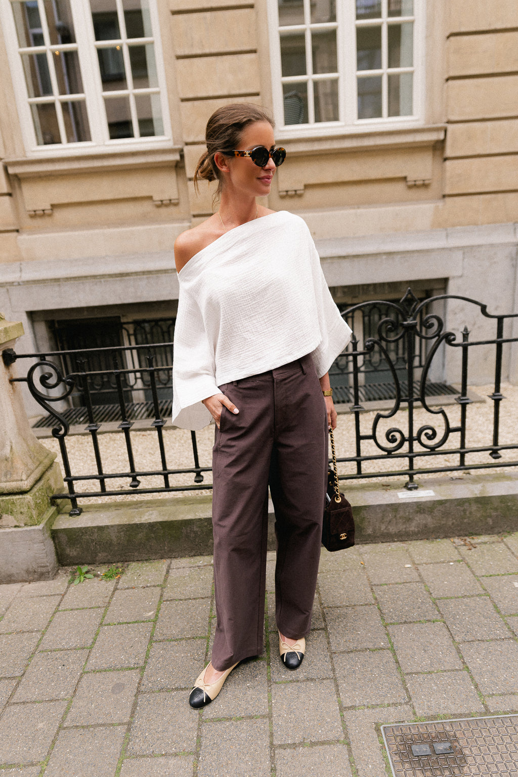 Maelys off shoulder blouse off-white