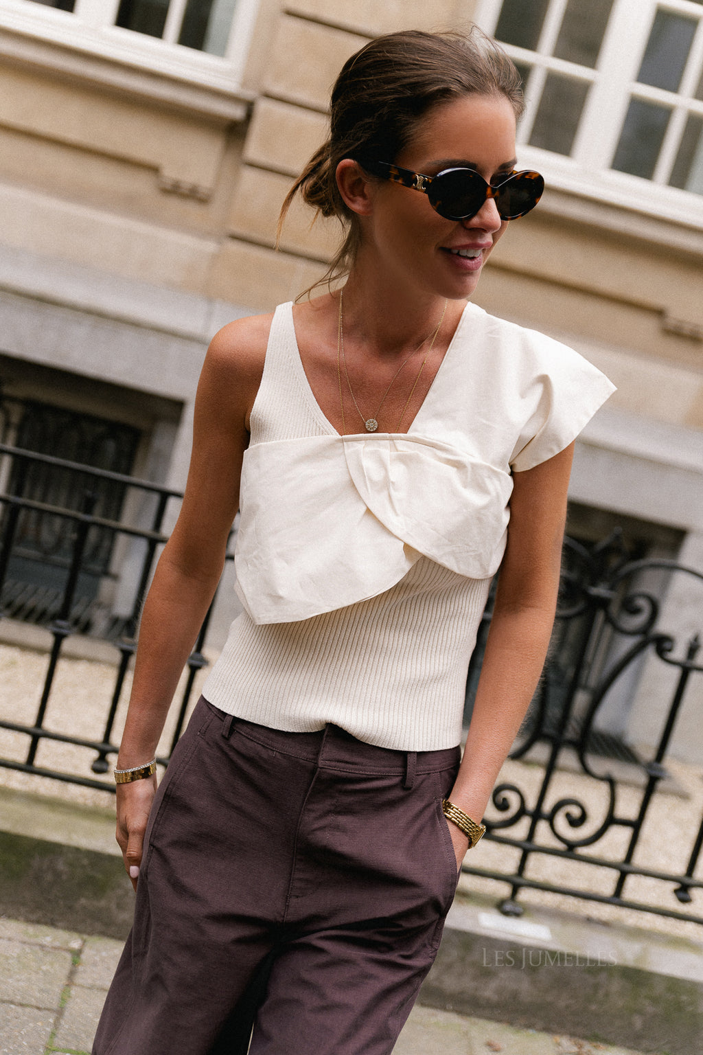 OBJBetzy SS knit top birch