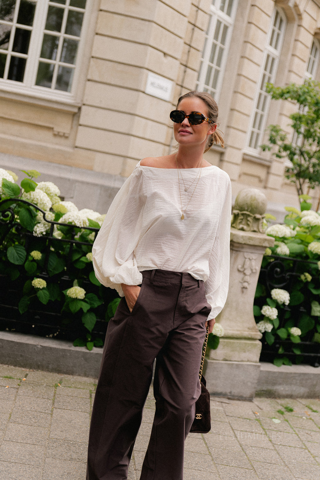 Ariel cotton blouse ecru