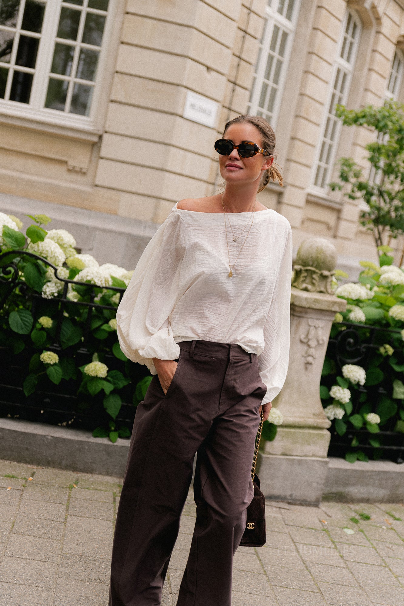 Ariel cotton blouse ecru
