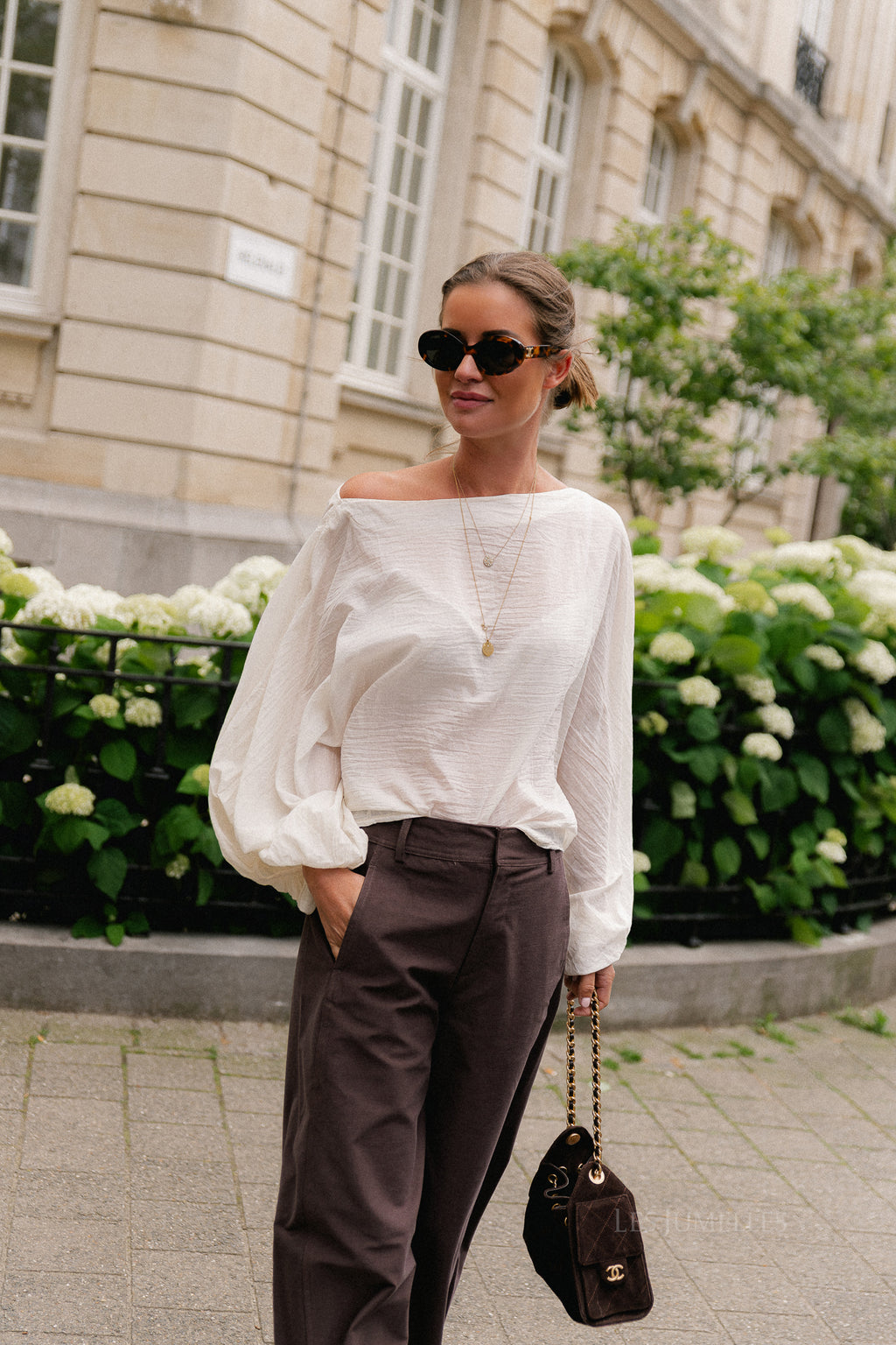 Ariel cotton blouse ecru