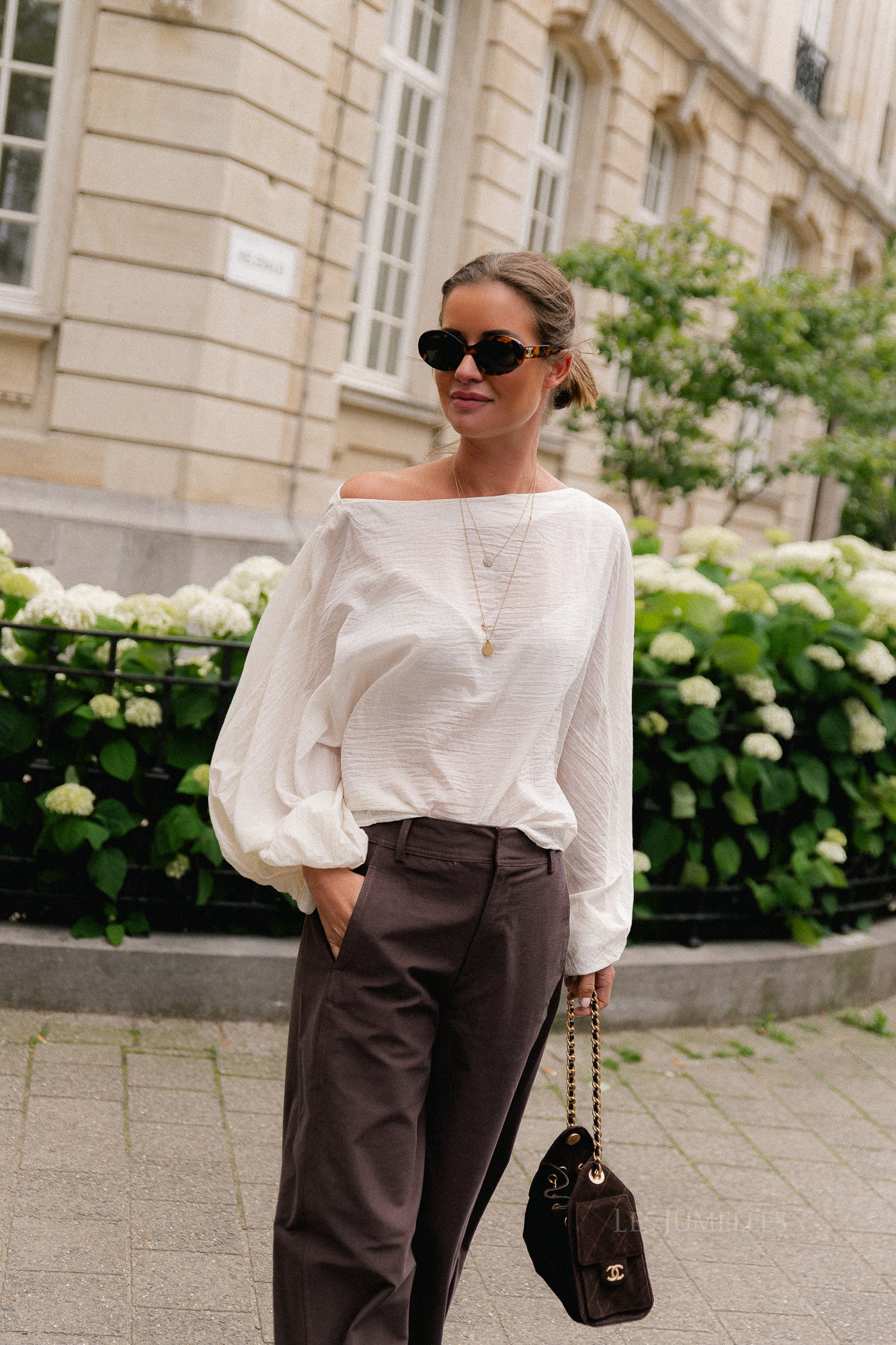 Ariel cotton blouse ecru