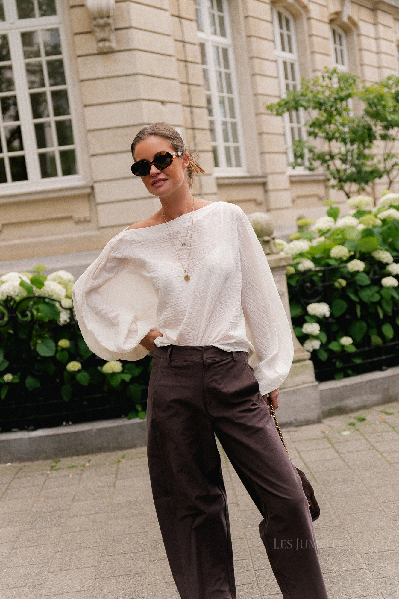 Ariel cotton blouse ecru
