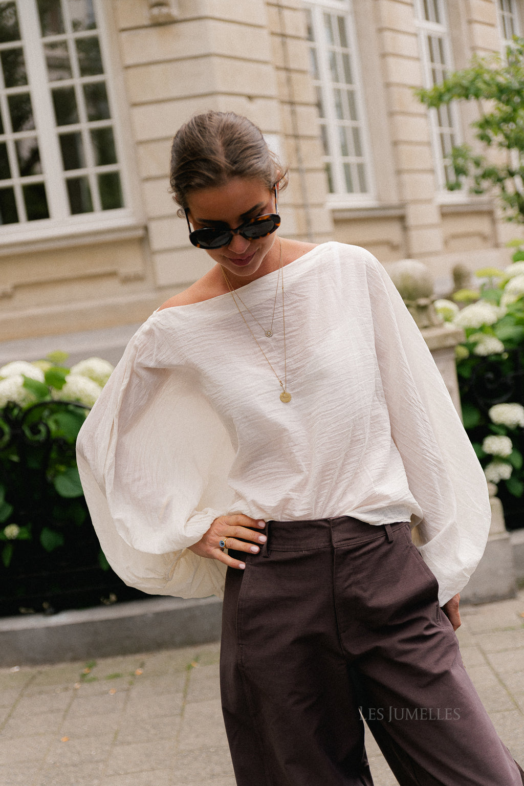 Ariel cotton blouse ecru