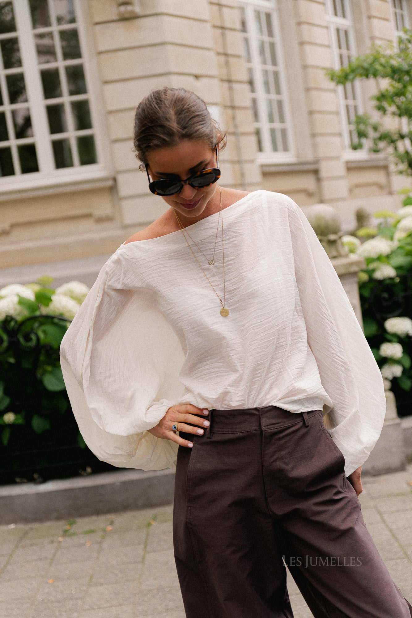 Ariel cotton blouse ecru