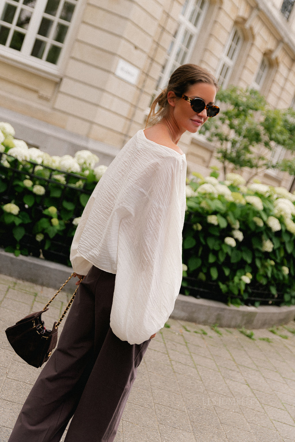 Ariel cotton blouse ecru