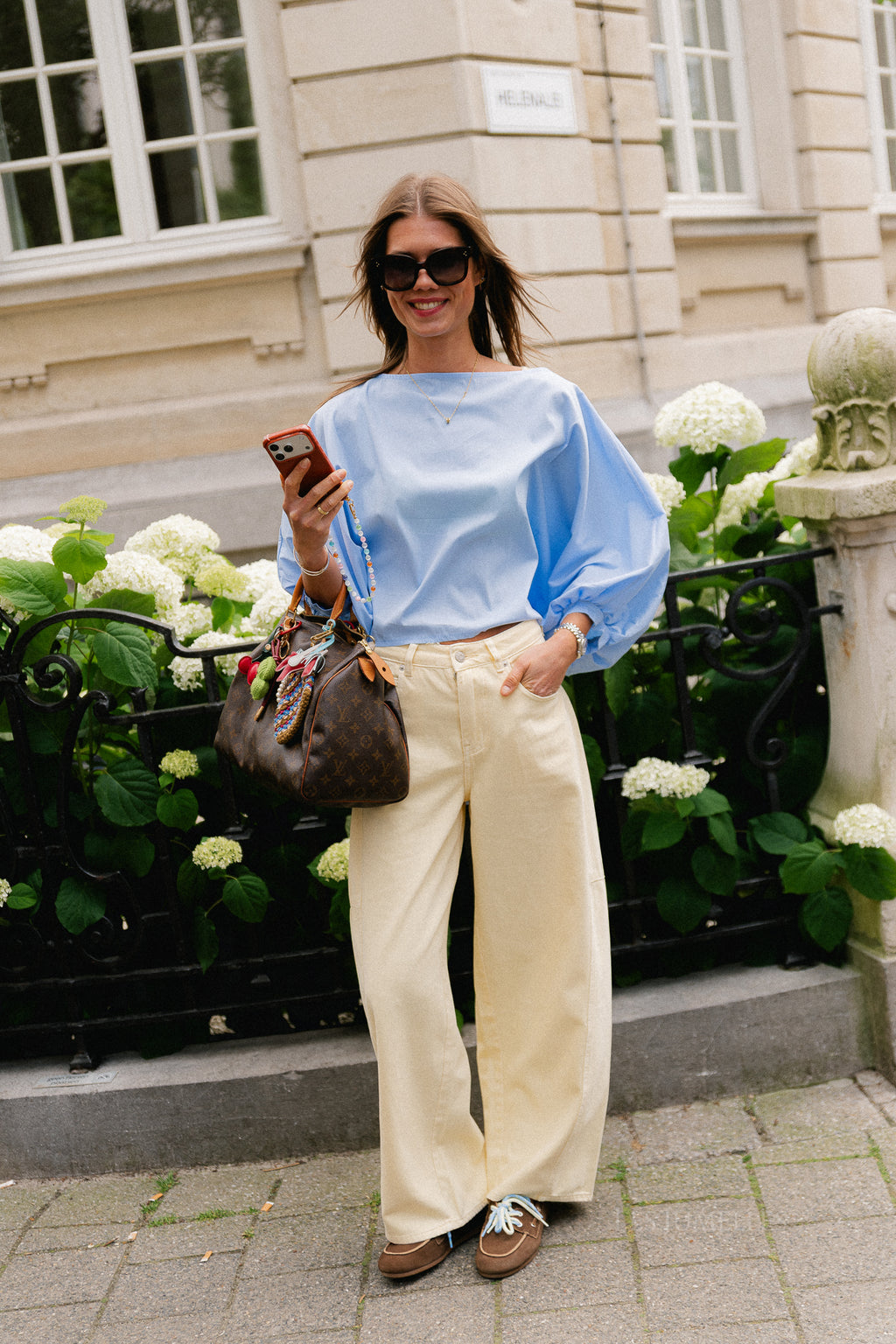 Capucine blouse sky blue