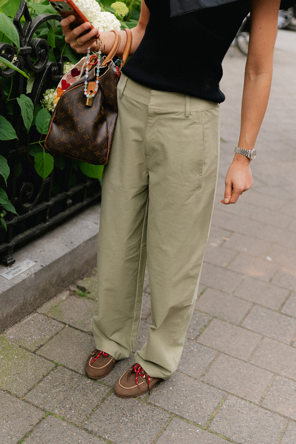 OBJMolina MW wide pant tea