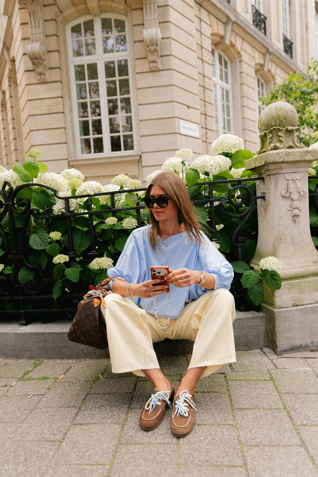 Capucine blouse sky blue