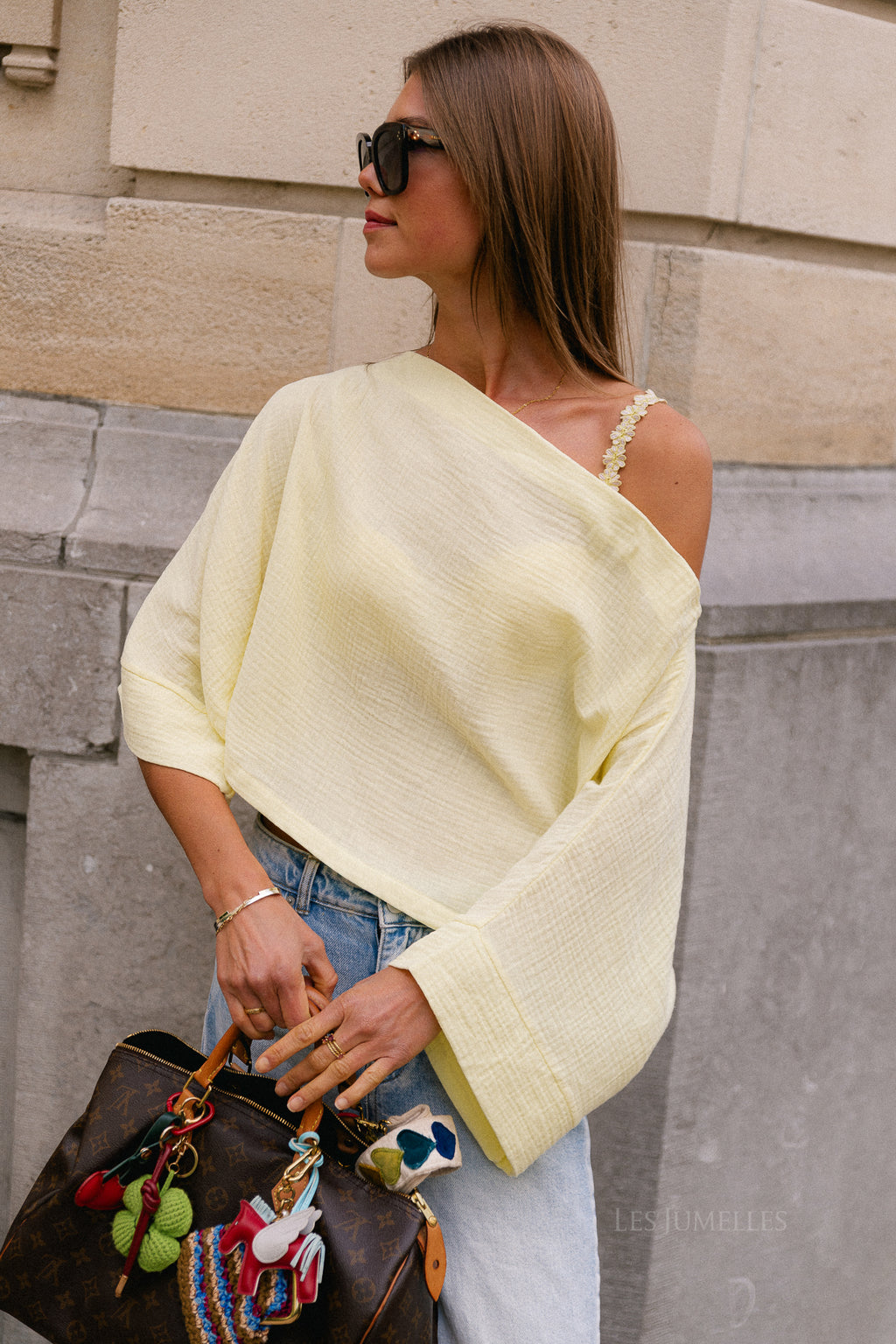 Maelys off shoulder blouse yellow