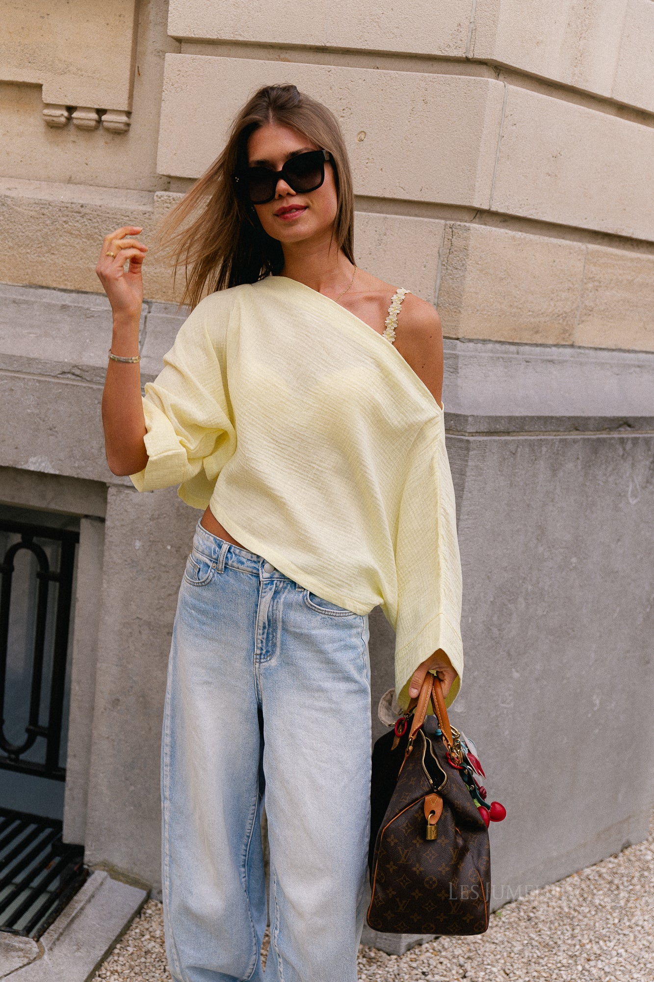 Maelys off shoulder blouse yellow