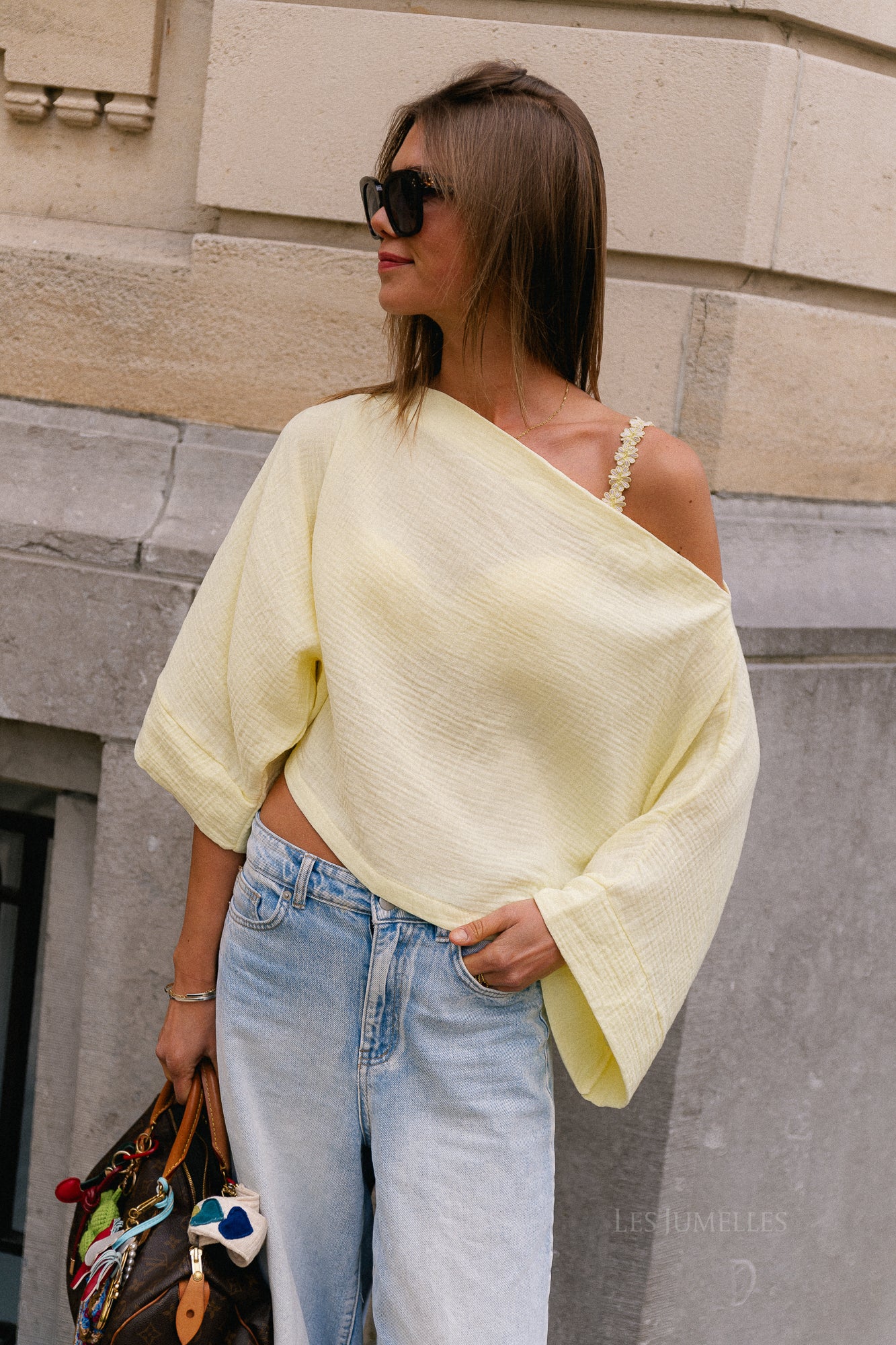 Maelys off shoulder blouse yellow