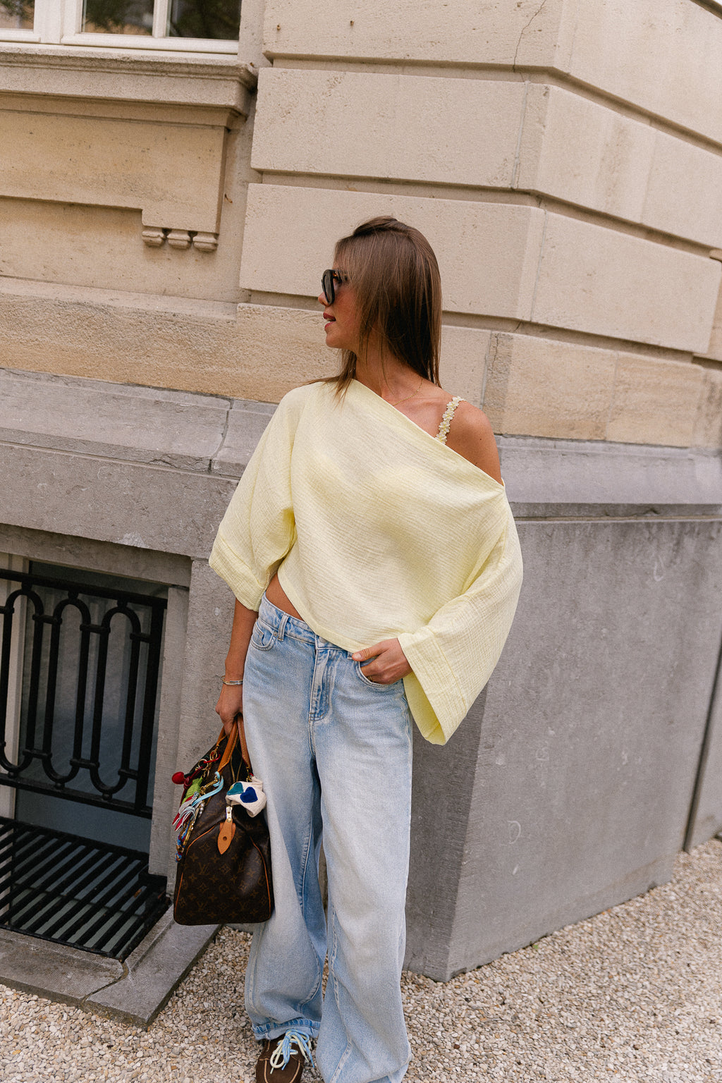Maelys off shoulder blouse yellow