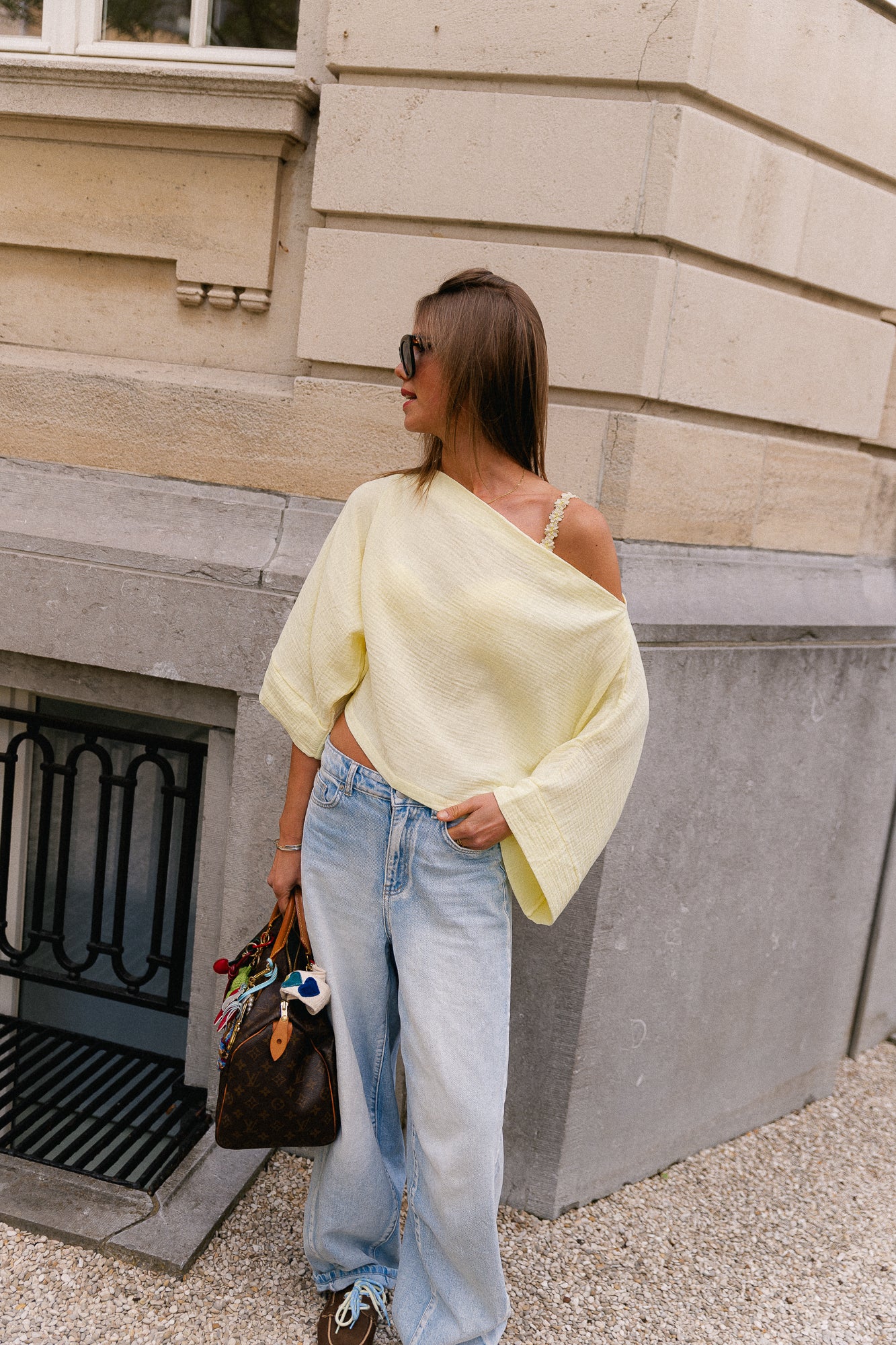 Maelys off shoulder blouse yellow