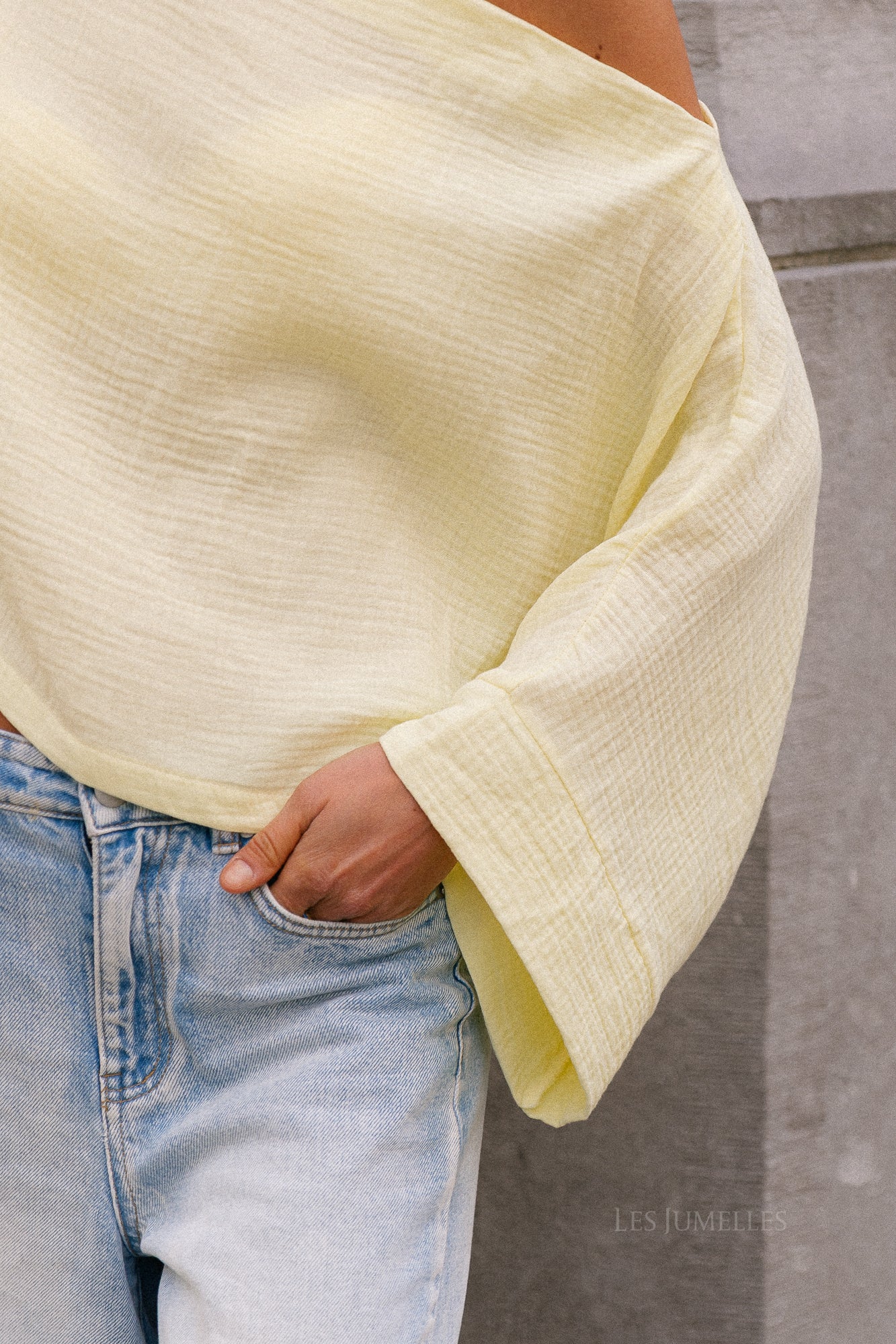 Maelys off shoulder blouse yellow