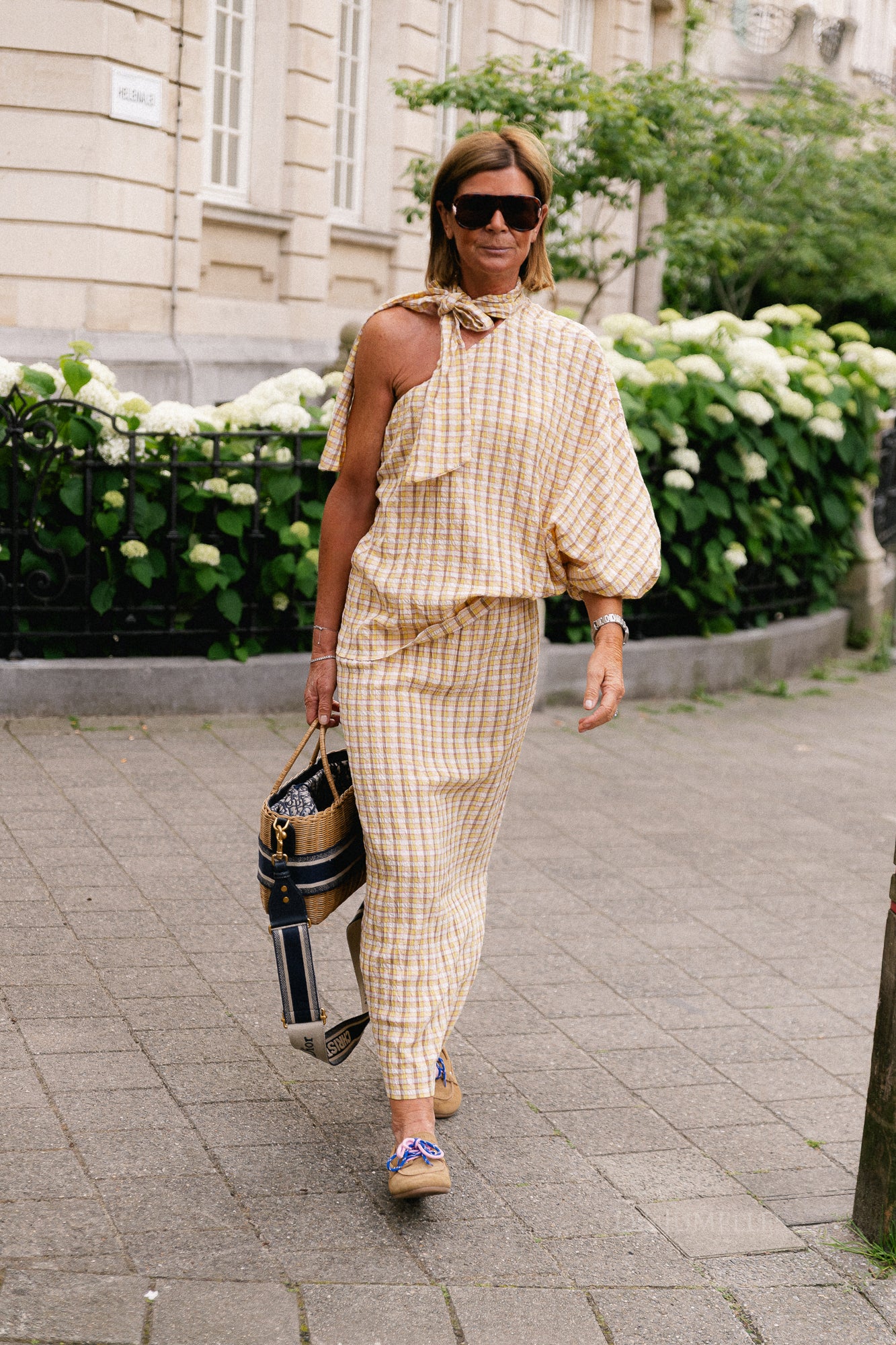 Esmay checkered skirt yellow