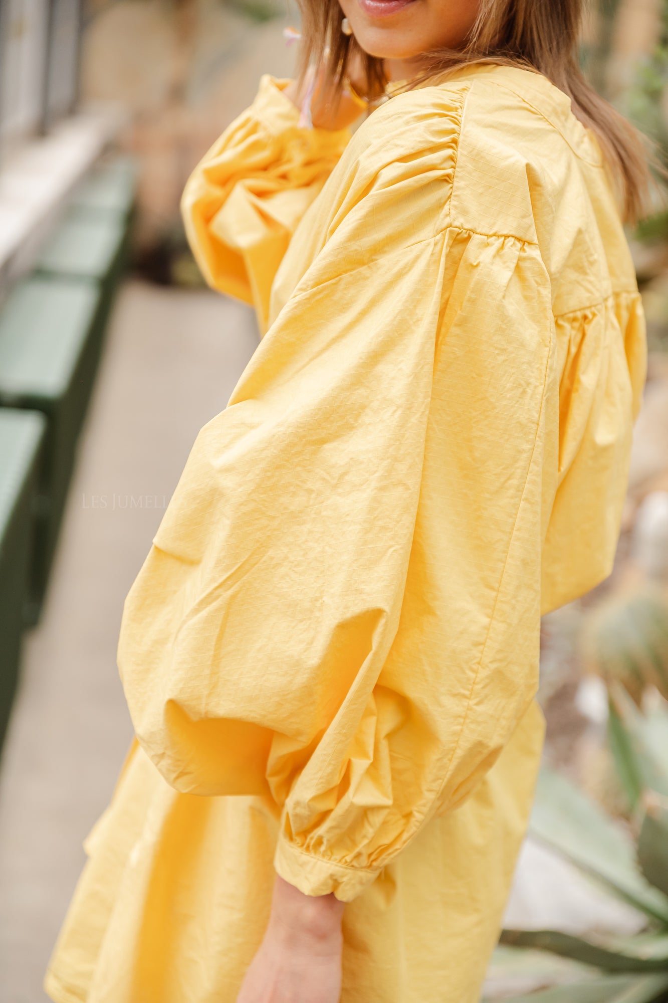 Gigi korte jurk geel