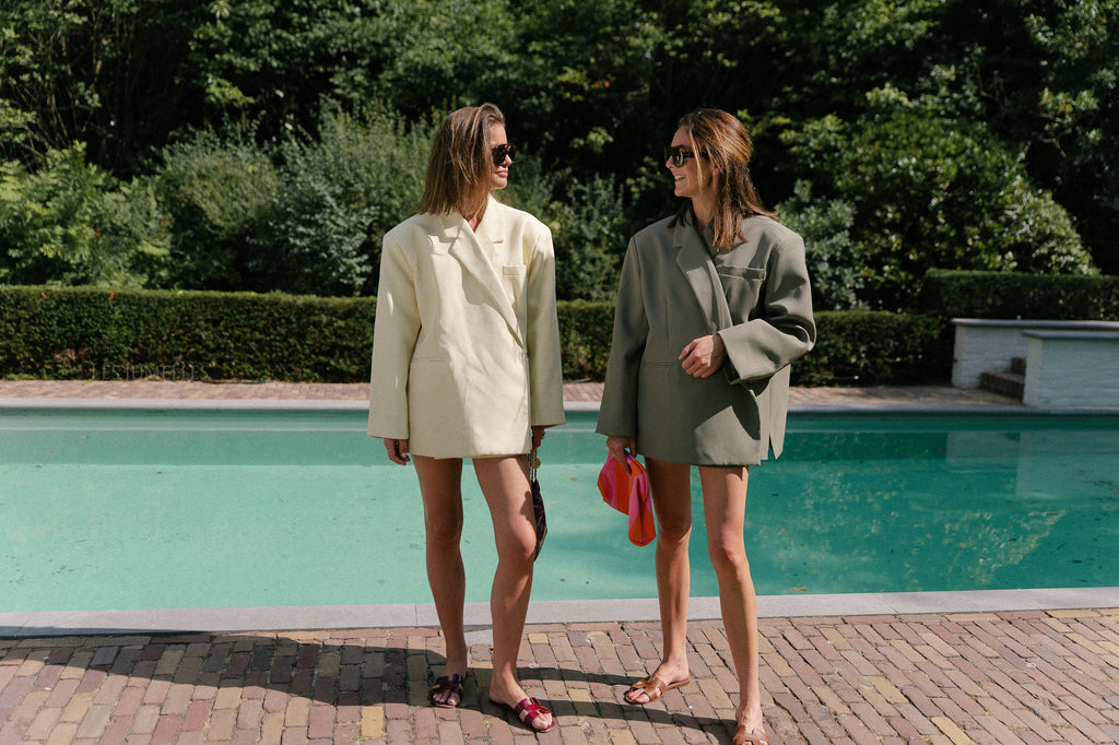 Chloe oversized blazer olive