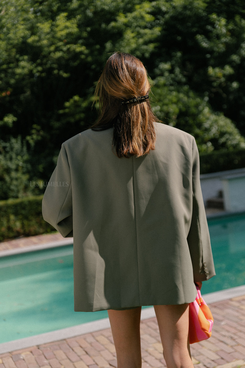 Chloe oversized blazer olive