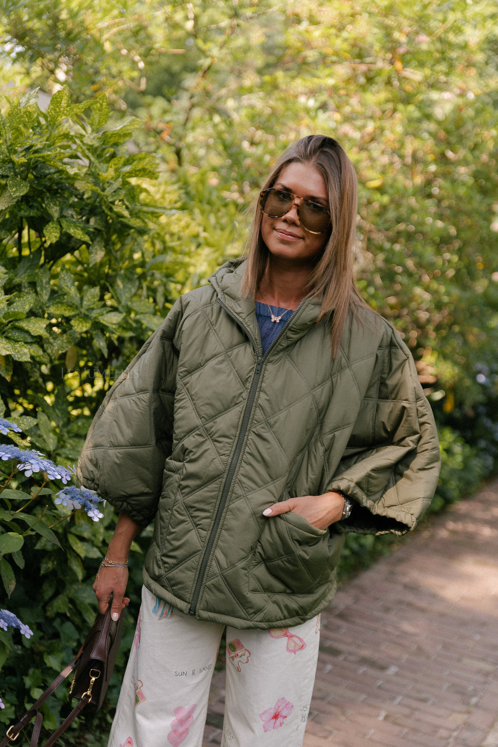 Sophie quilted jacket khaki