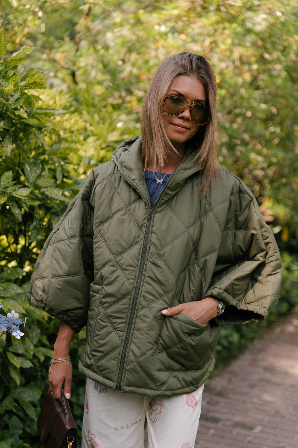 Sophie quilted jacket khaki