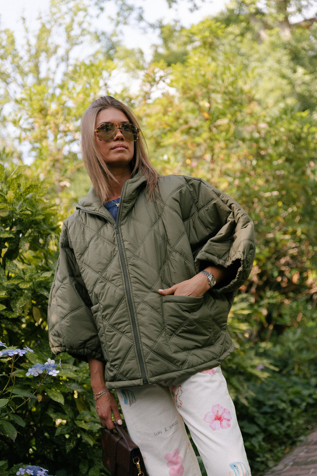Sophie quilted jacket khaki