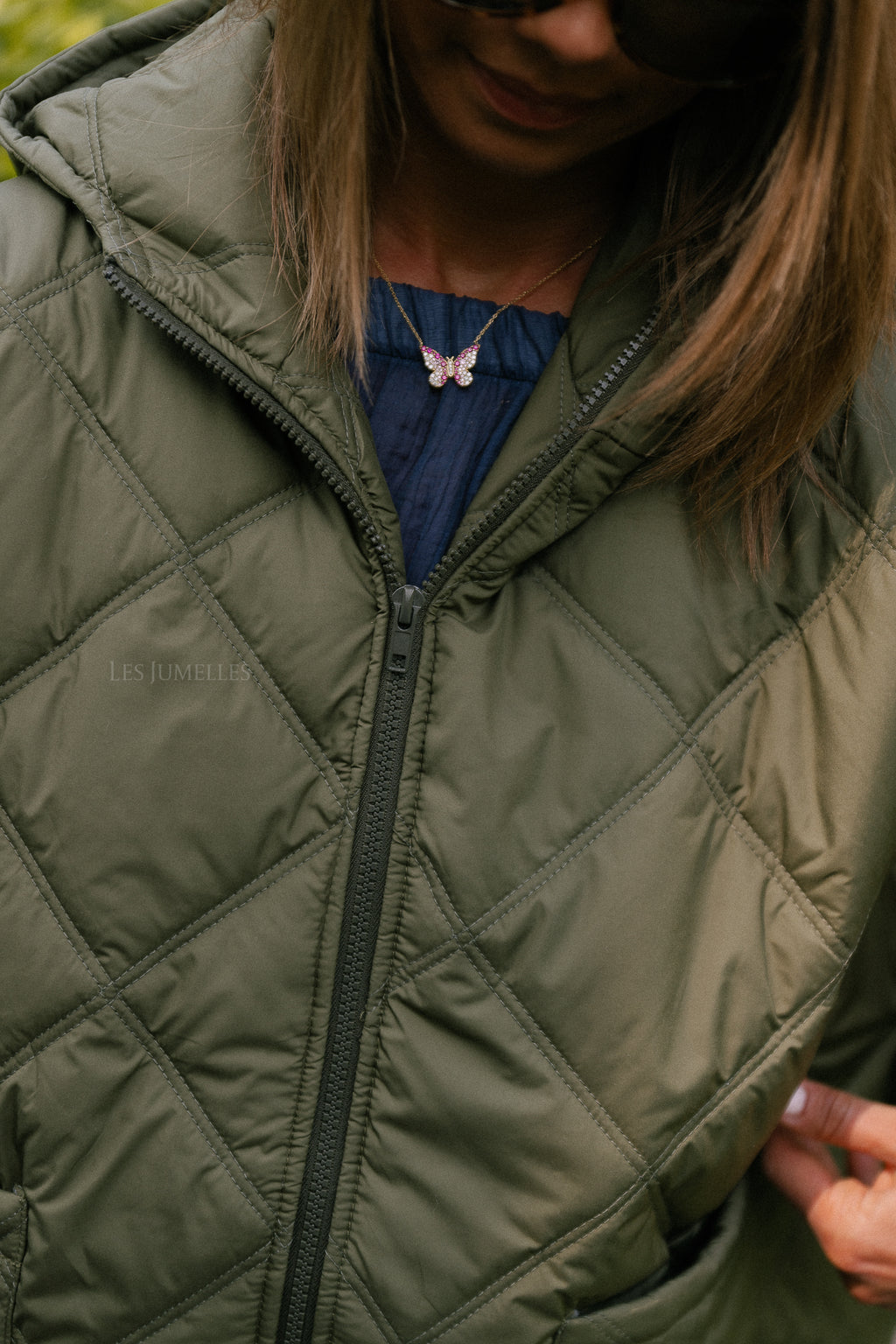 Sophie quilted jacket khaki