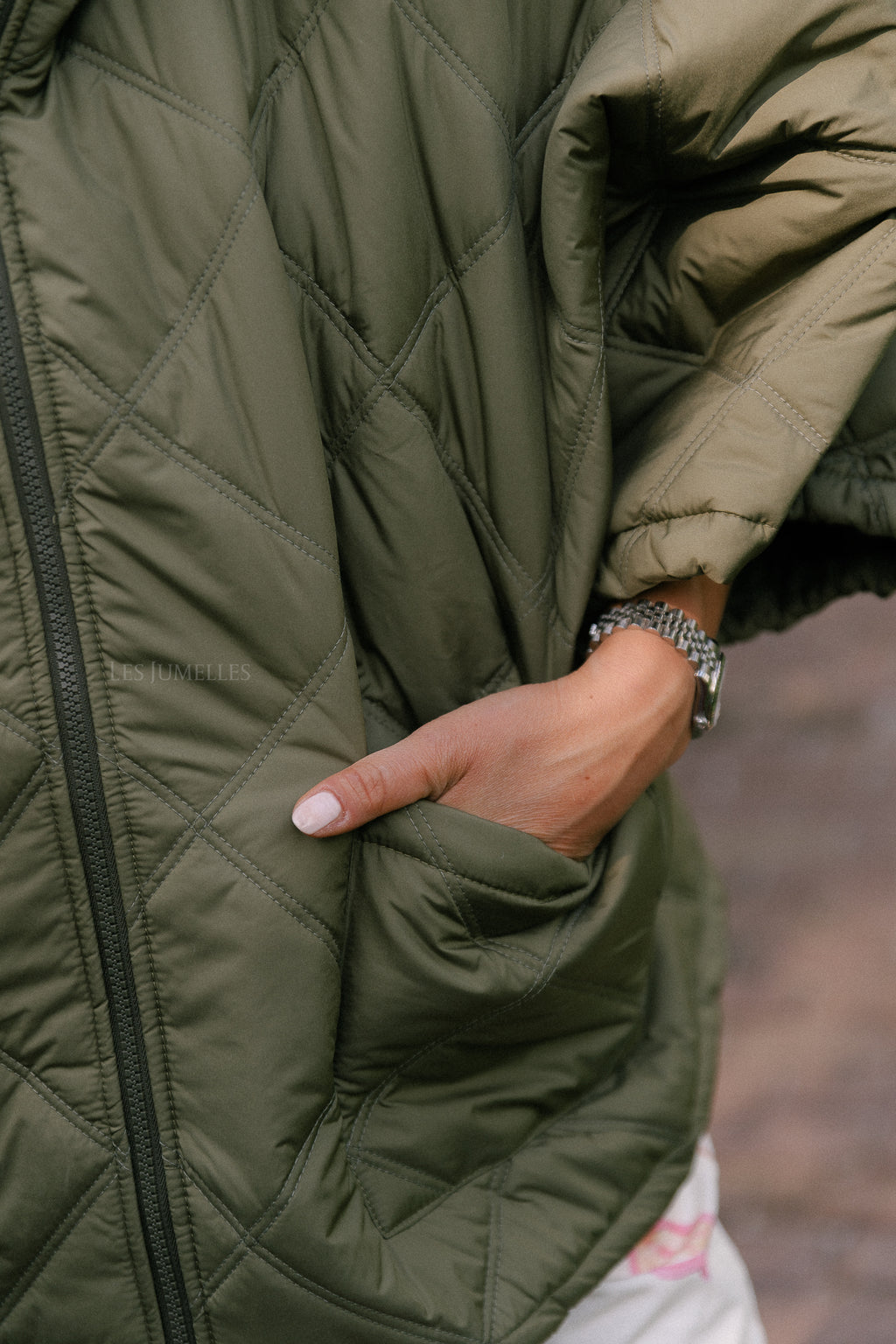 Sophie quilted jacket khaki