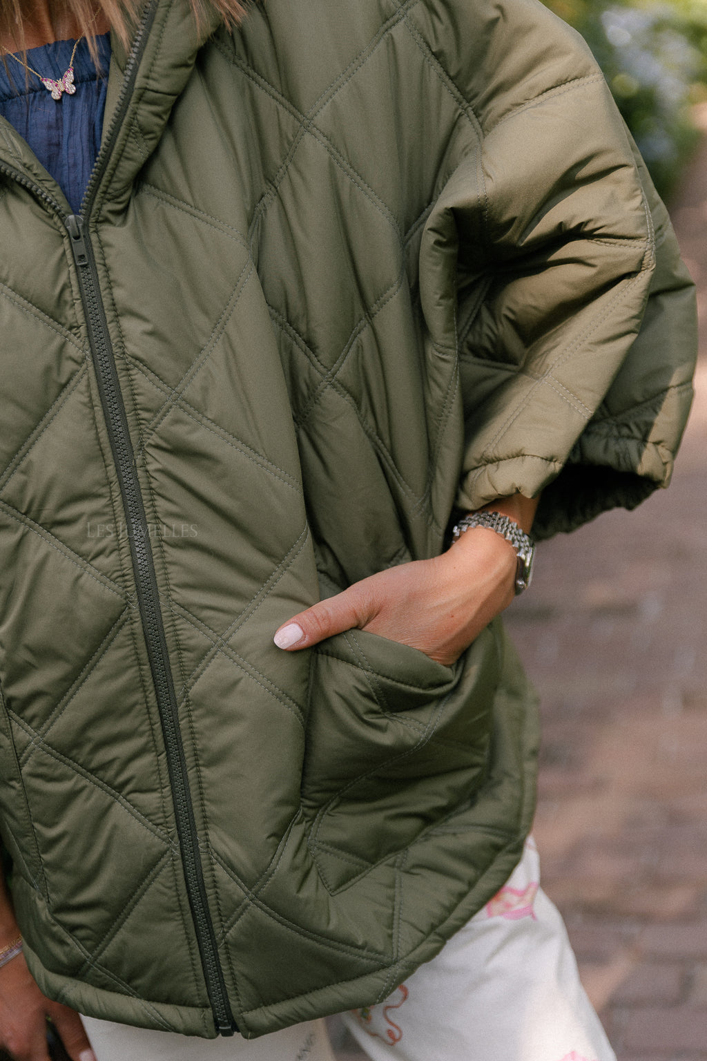 Sophie quilted jacket khaki