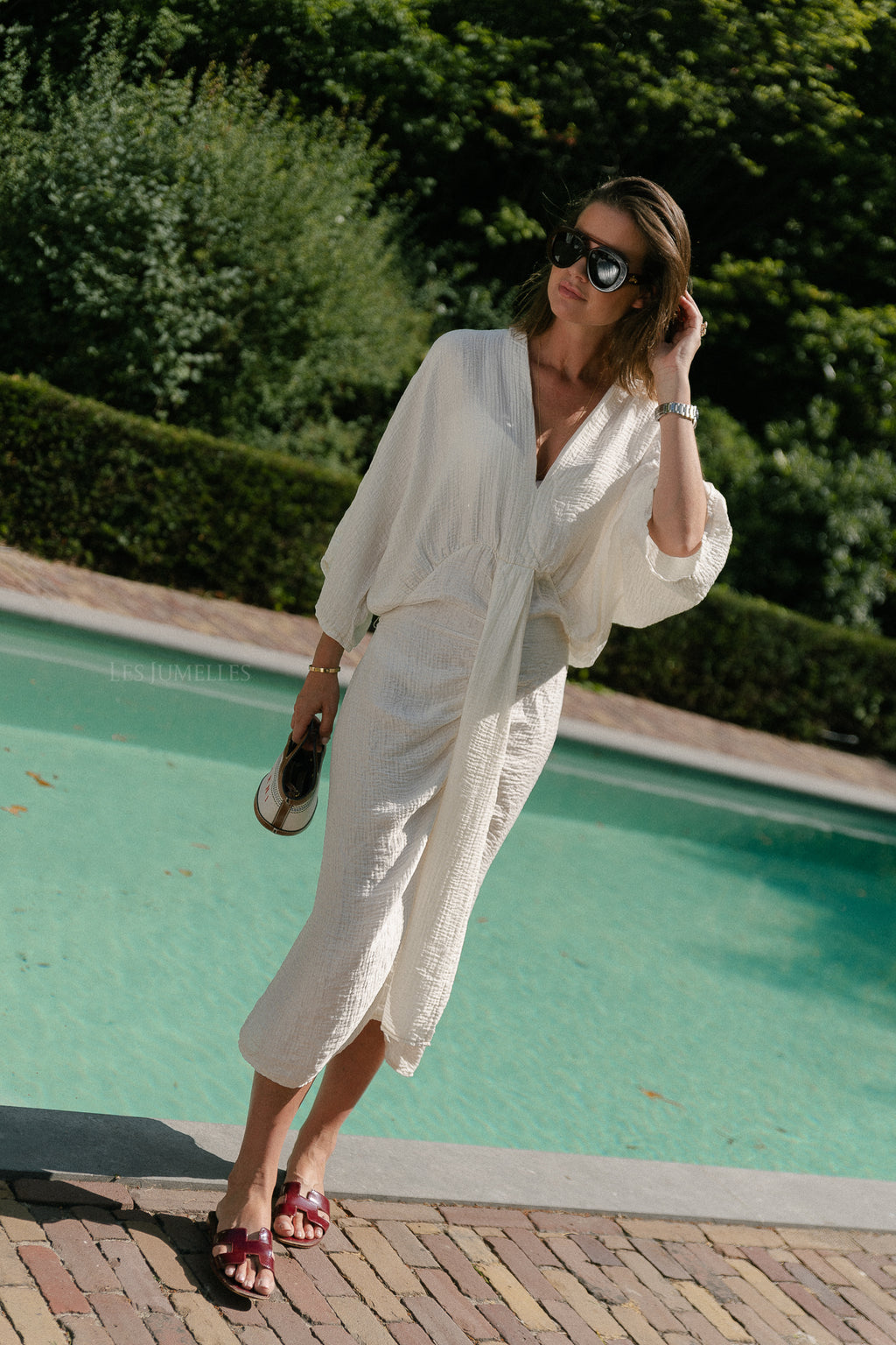 Helen long dress off white