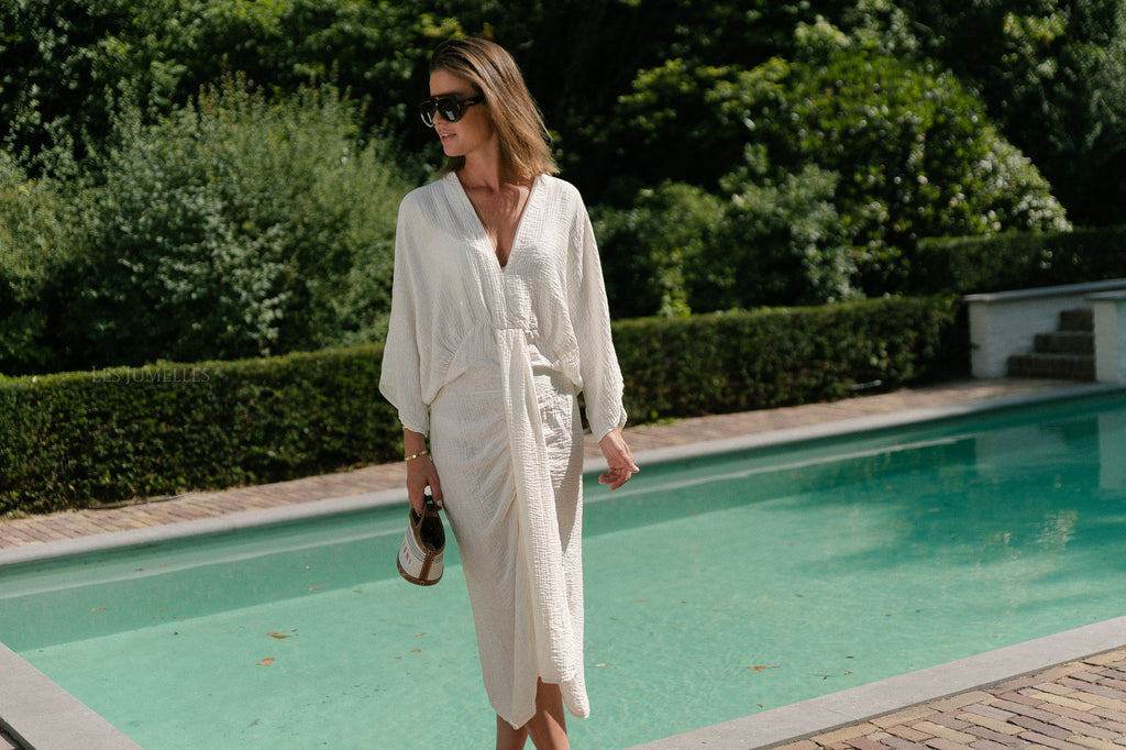 Helen long dress off white