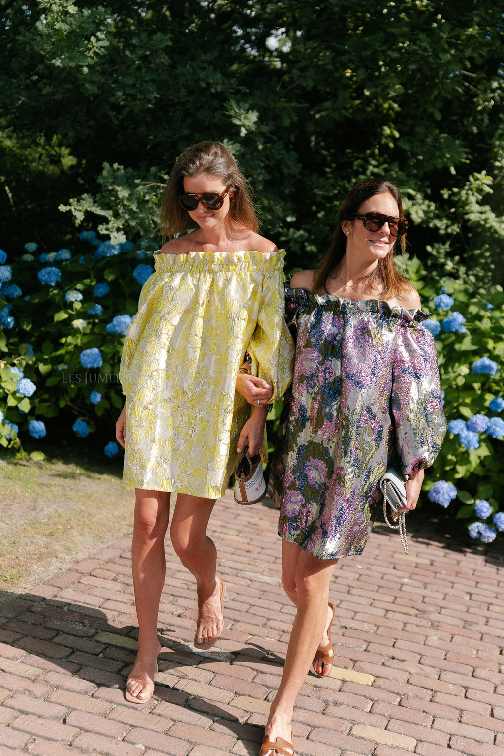 Blanche jacquard dress flowers yellow