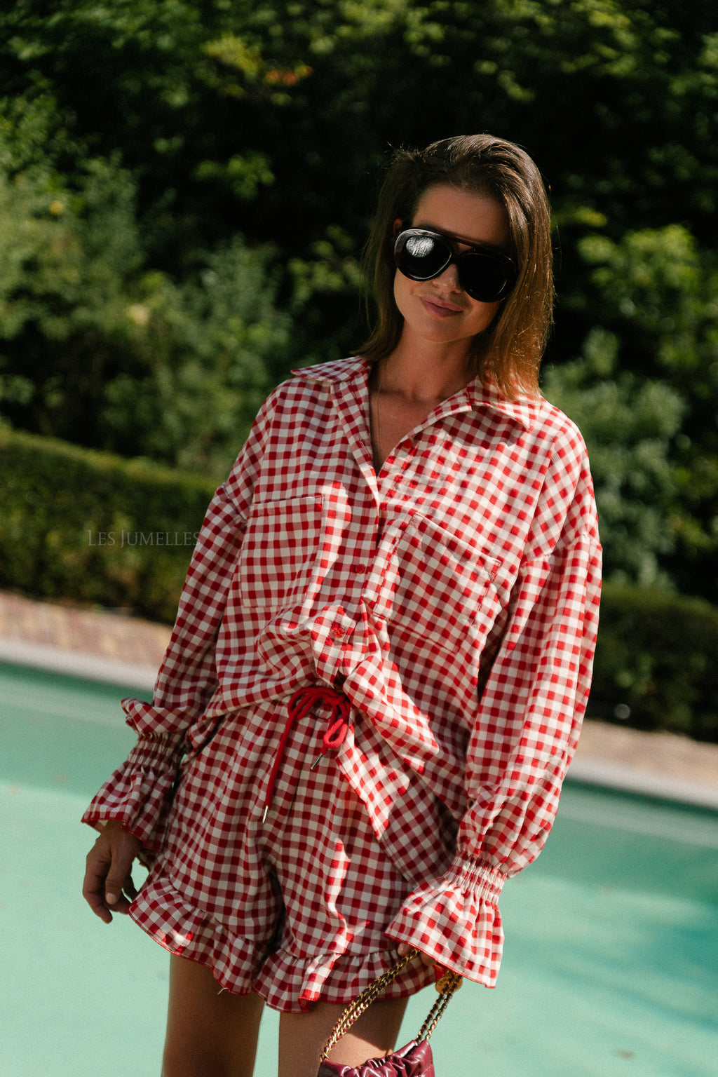 Dakota checked shirt red