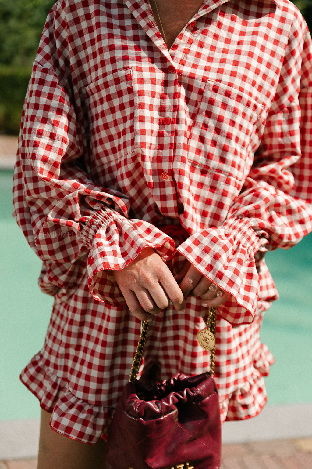 Dakota checked shirt red