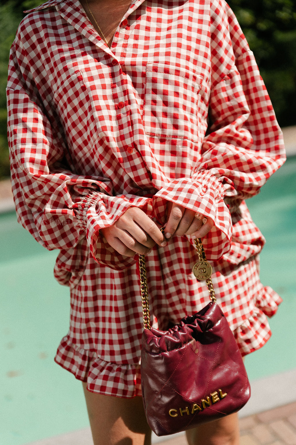 Dakota checked shirt red